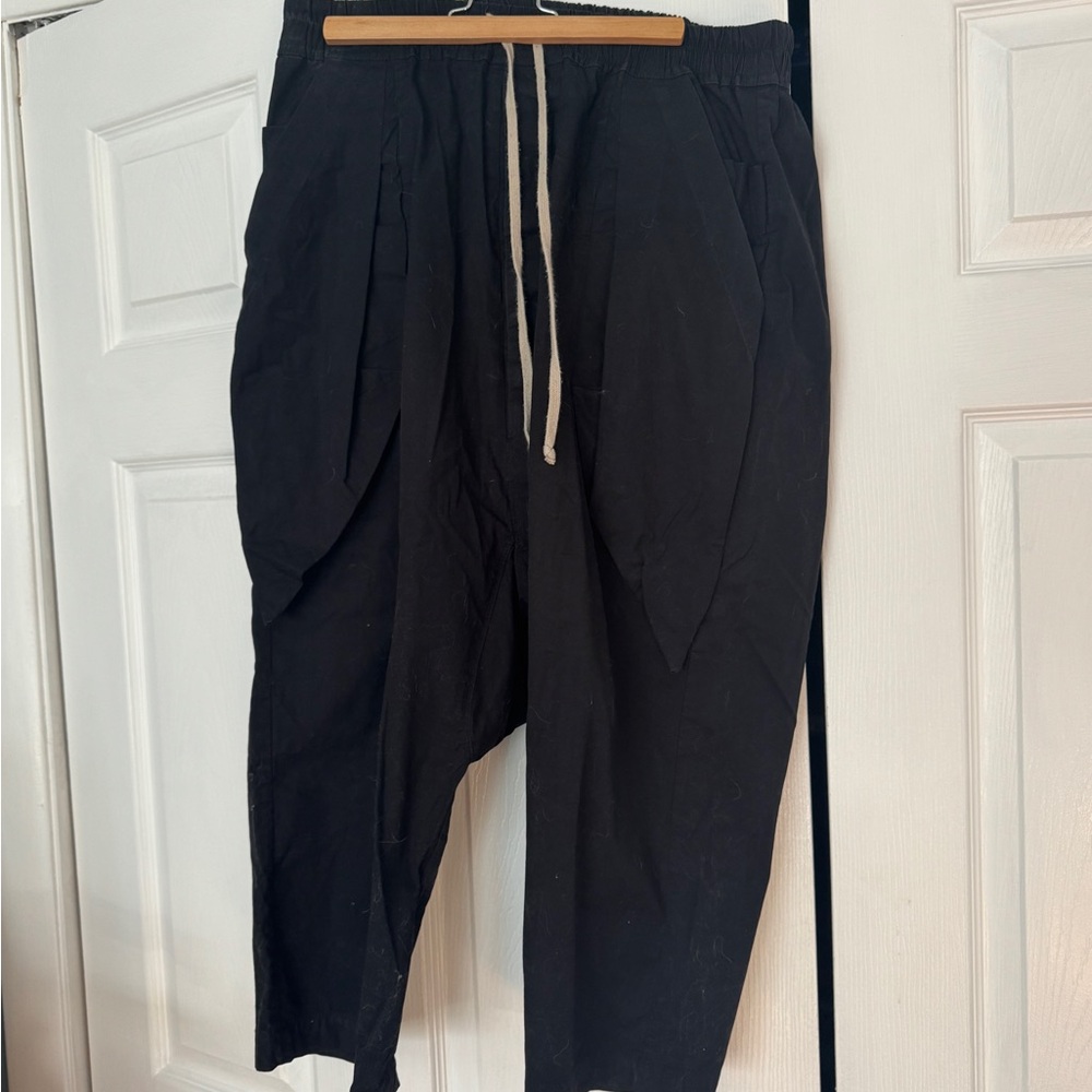 Men's Black Drawstring Casual Pants